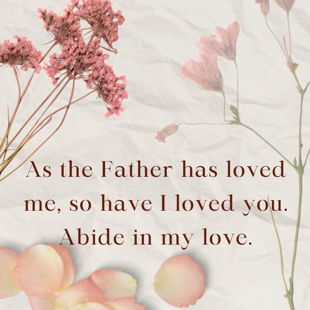 John 15:9–13
As the Father has loved me, so have I loved you